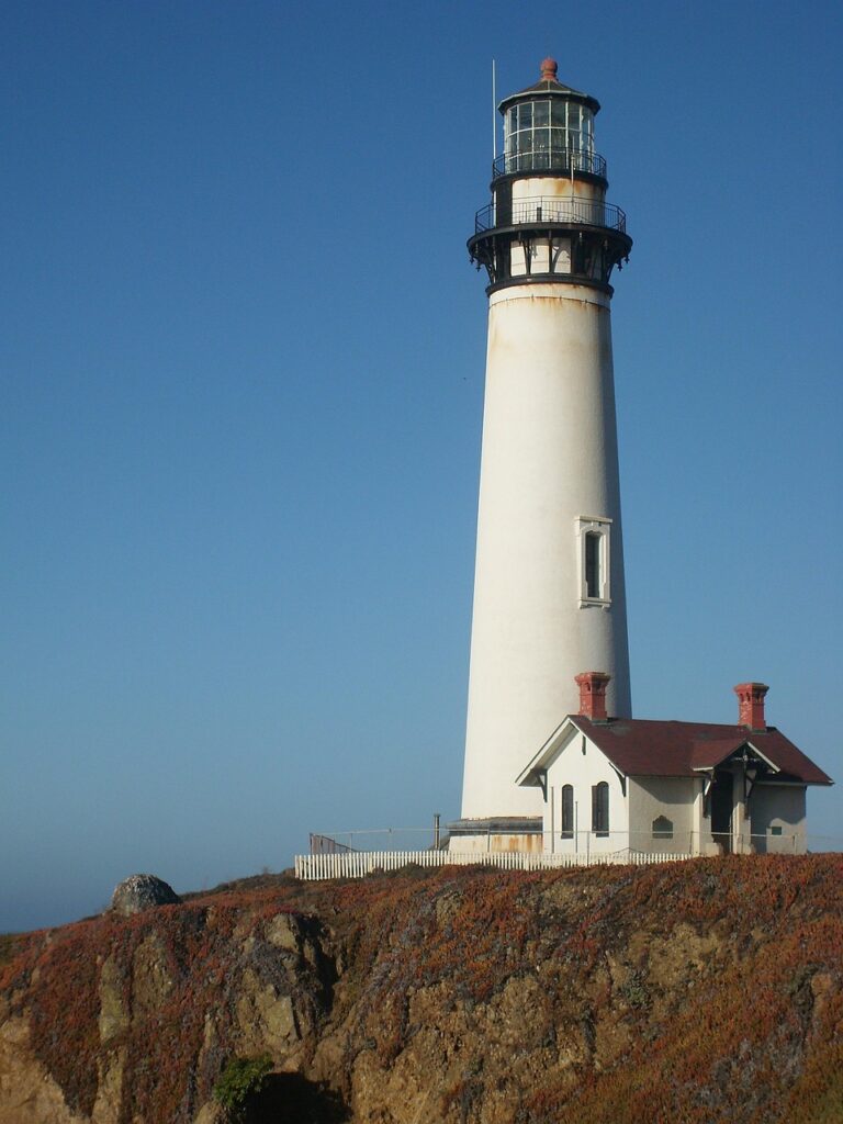 california, lighthouse, nature, sea, pacific
